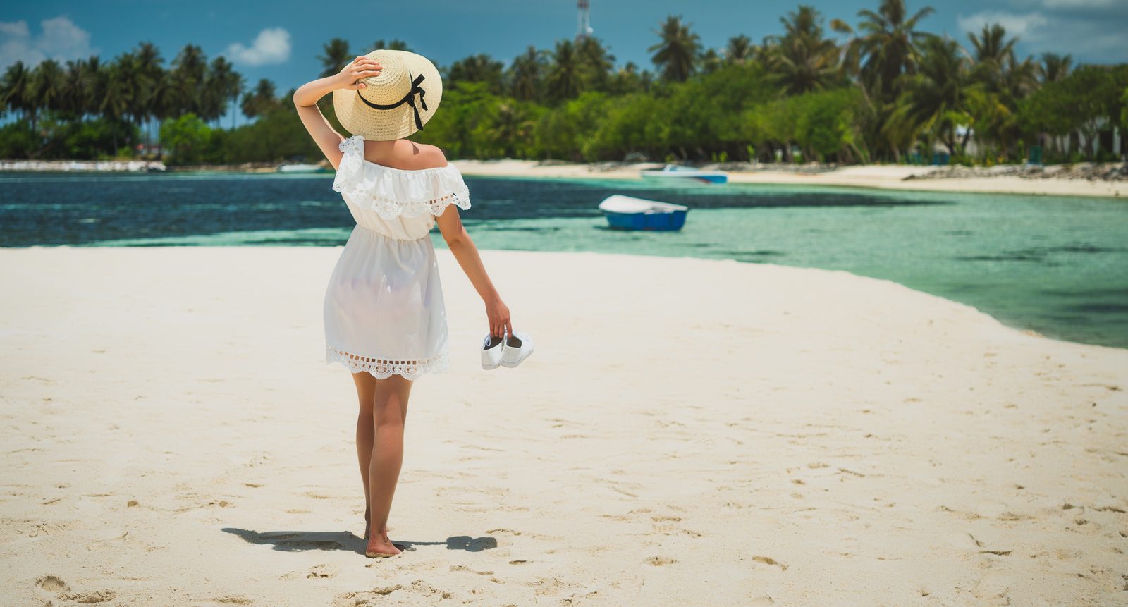Banco de arena junto a la isla de Guraidhoo, Maldivas
