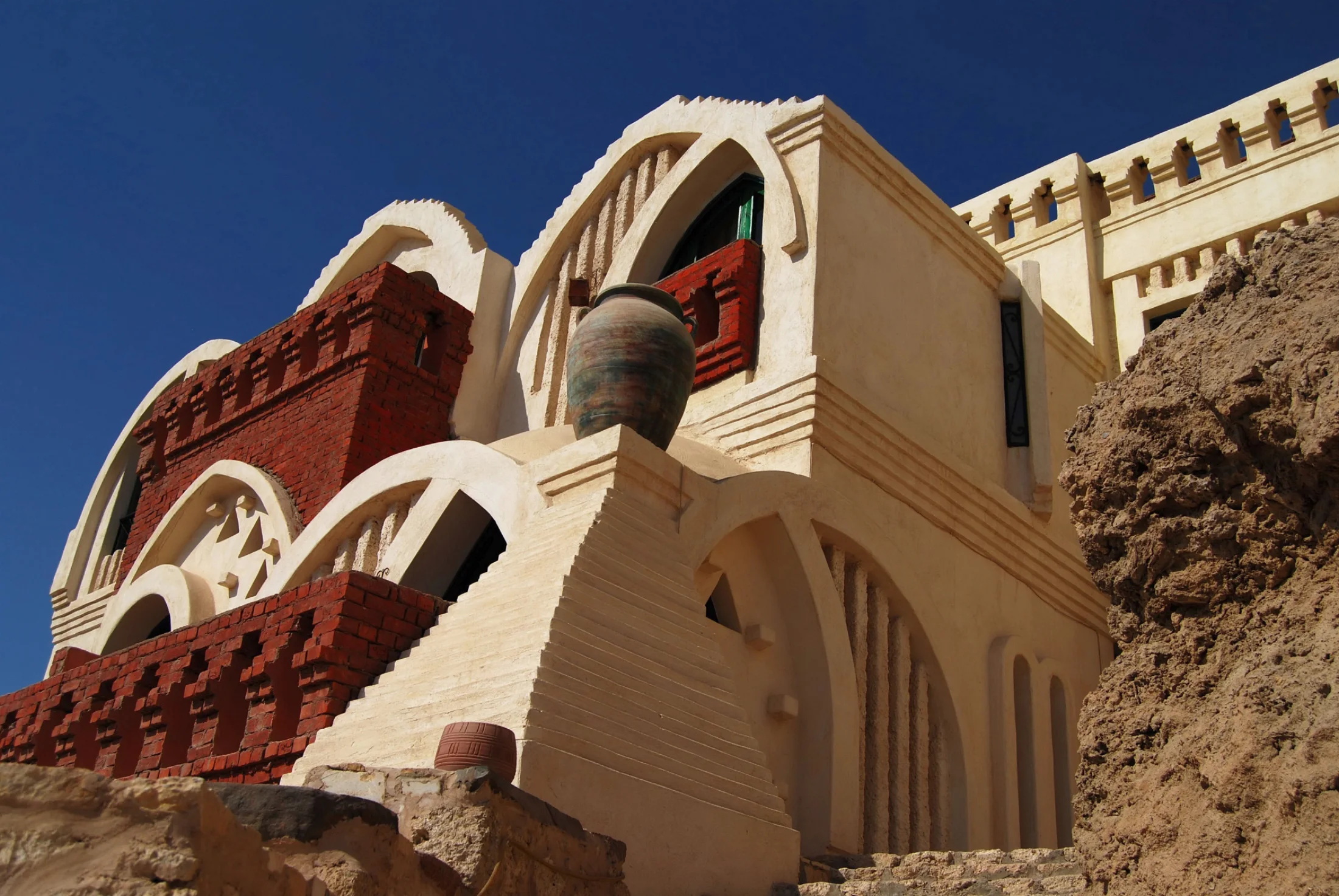Arquitectura del alojamiento en Sharks Bay
